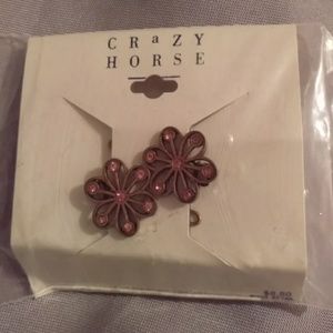 NWT CRAZY HORSE FLOWER HAIR PINS BY LIZ CLAIBORNE